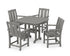 POLYWOOD Mission 5-Piece Dining Set in Slate Grey