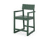 POLYWOOD EDGE Counter Arm Chair in Green