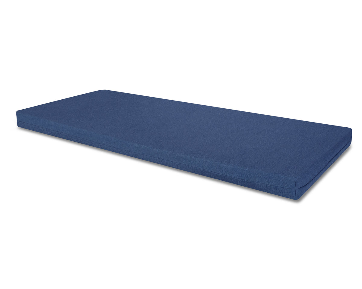 POLYWOOD Bench Seat Cushion - 17.25"D x 56.5"W x 2.5"H in Spectrum Indigo