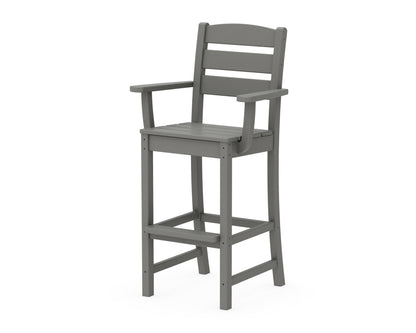 POLYWOOD Lakeside Bar Arm Chair in Slate Grey