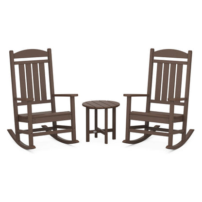 Presidential 3-Piece Rocker Set with Round Side Table