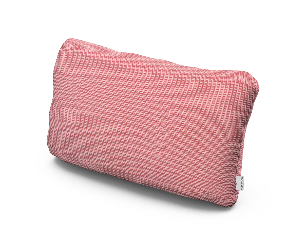 POLYWOOD Outdoor Lumbar Pillow in Primary Colors Coral