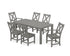 POLYWOOD Braxton 7-Piece Parsons Dining Set in Slate Grey