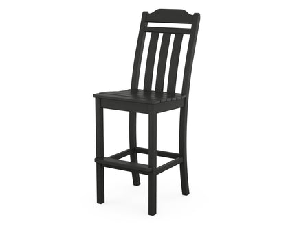 POLYWOOD Cottage Bar Side Chair in Black