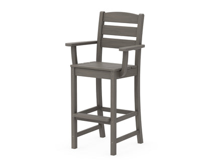 POLYWOOD Lakeside Bar Arm Chair in Driftwood