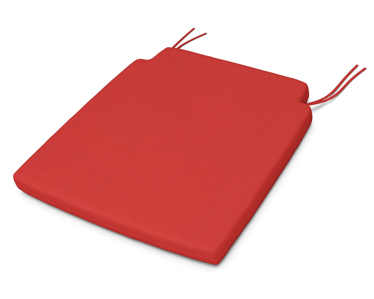 POLYWOOD Savannah Dining Seat Pad in Crimson Linen