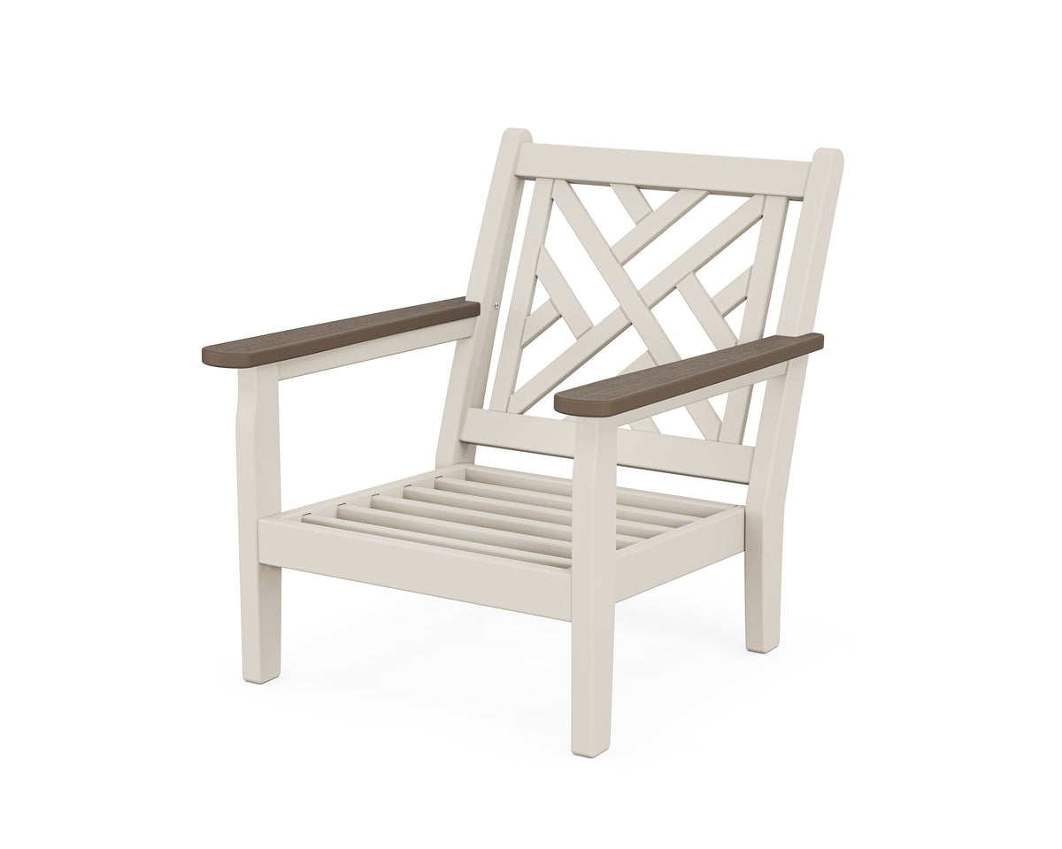 POLYWOOD Chippendale Deep Seating Chair Frame in Sand / Kona