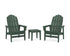 POLYWOOD 3-Piece Vineyard Grand Upright Adirondack Set in Green