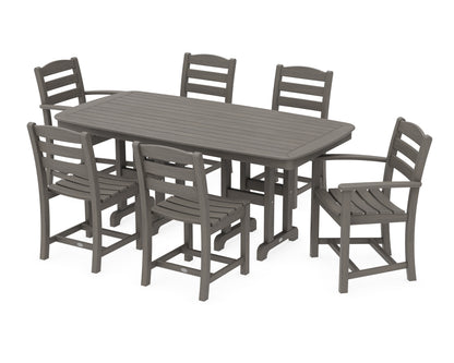 POLYWOOD La Casa Café 7-Piece Dining Set in Driftwood