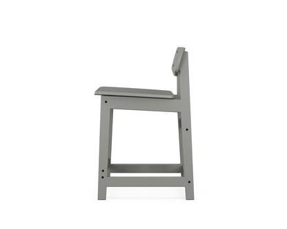 POLYWOOD Modern Studio Urban Lowback Counter Chair angle view