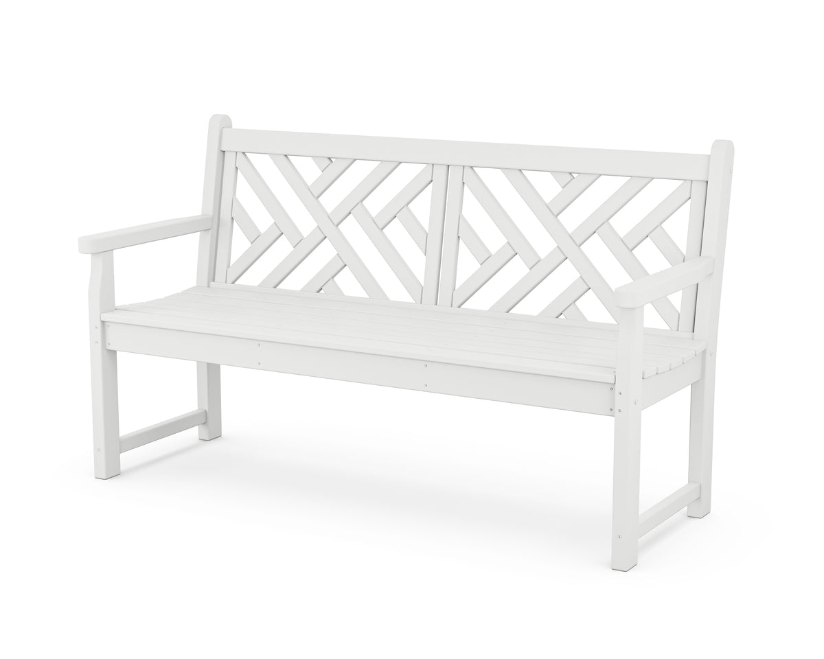 POLYWOOD Chippendale 60" Bench in White