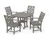 POLYWOOD Wovendale 5-Piece Dining Set in Slate Grey