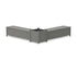 POLYWOOD 60" Country Living L-Shaped Planter Storage Bench Set - Large in Slate Grey