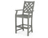 POLYWOOD Wovendale Bar Arm Chair in Slate Grey