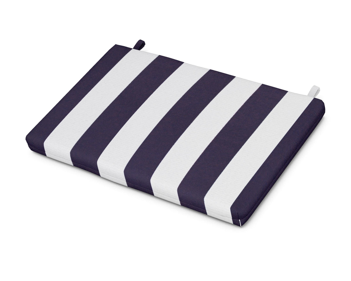 POLYWOOD Eastport Lounge Chair Cushion in Cabana Stripe Navy