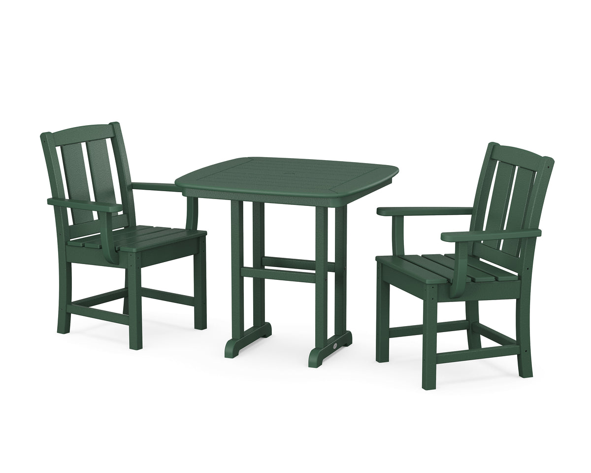 POLYWOOD Mission 3-Piece Dining Set in Green