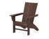 POLYWOOD Modern Curveback Adirondack Chair in Mahogany