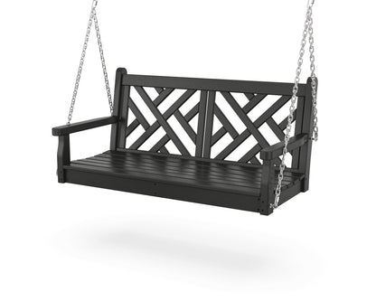 POLYWOOD Chippendale 48" Swing in Black