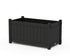 POLYWOOD Vineyard Large Rectangle Double Planter Box in Black