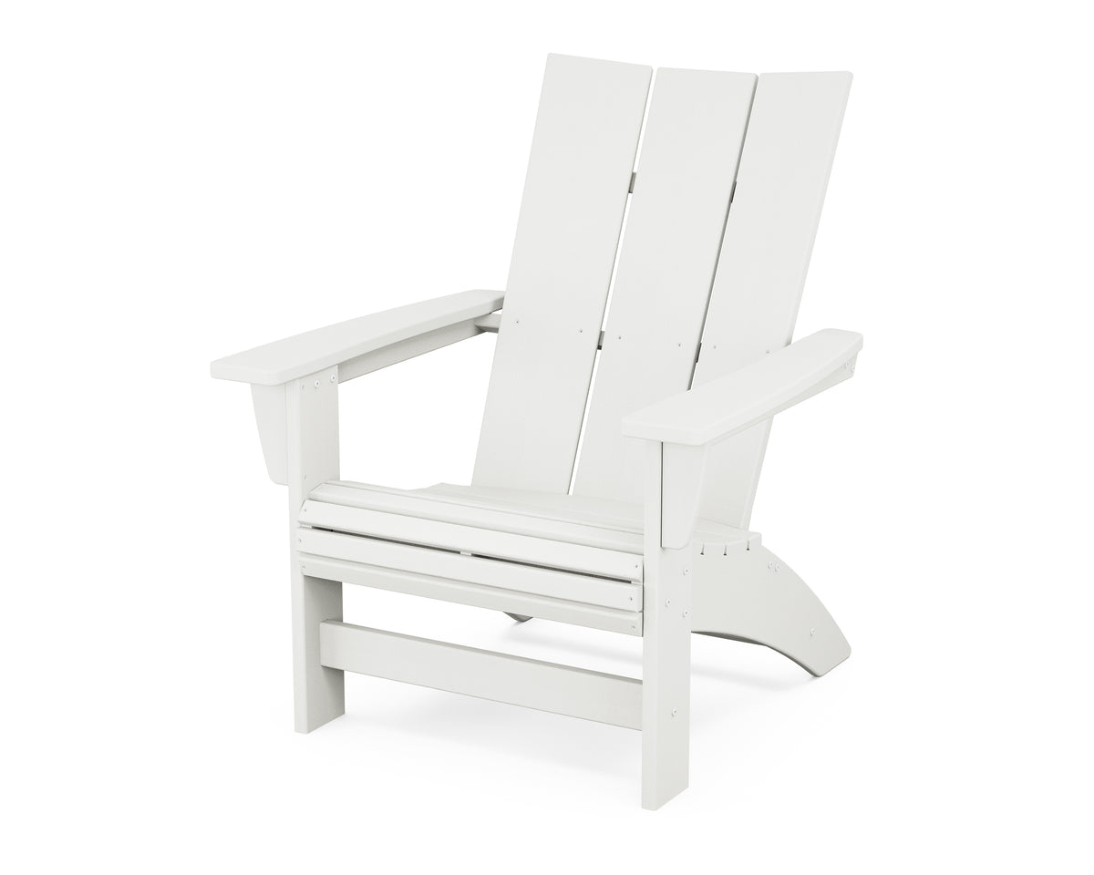 POLYWOOD Modern Grand Adirondack Chair in Vintage White