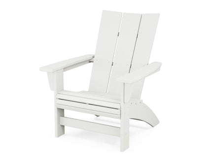 POLYWOOD Modern Grand Adirondack Chair in Vintage White