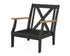POLYWOOD Braxton Deep Seating Chair Frame in Black / Natural