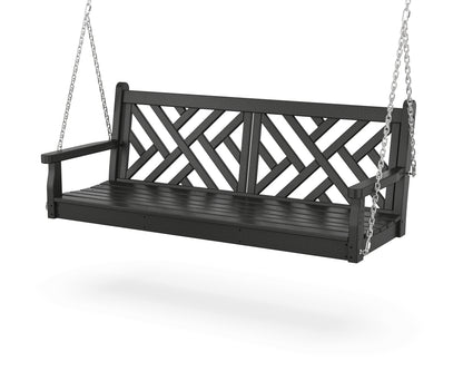 POLYWOOD Chippendale 60" Swing in Black