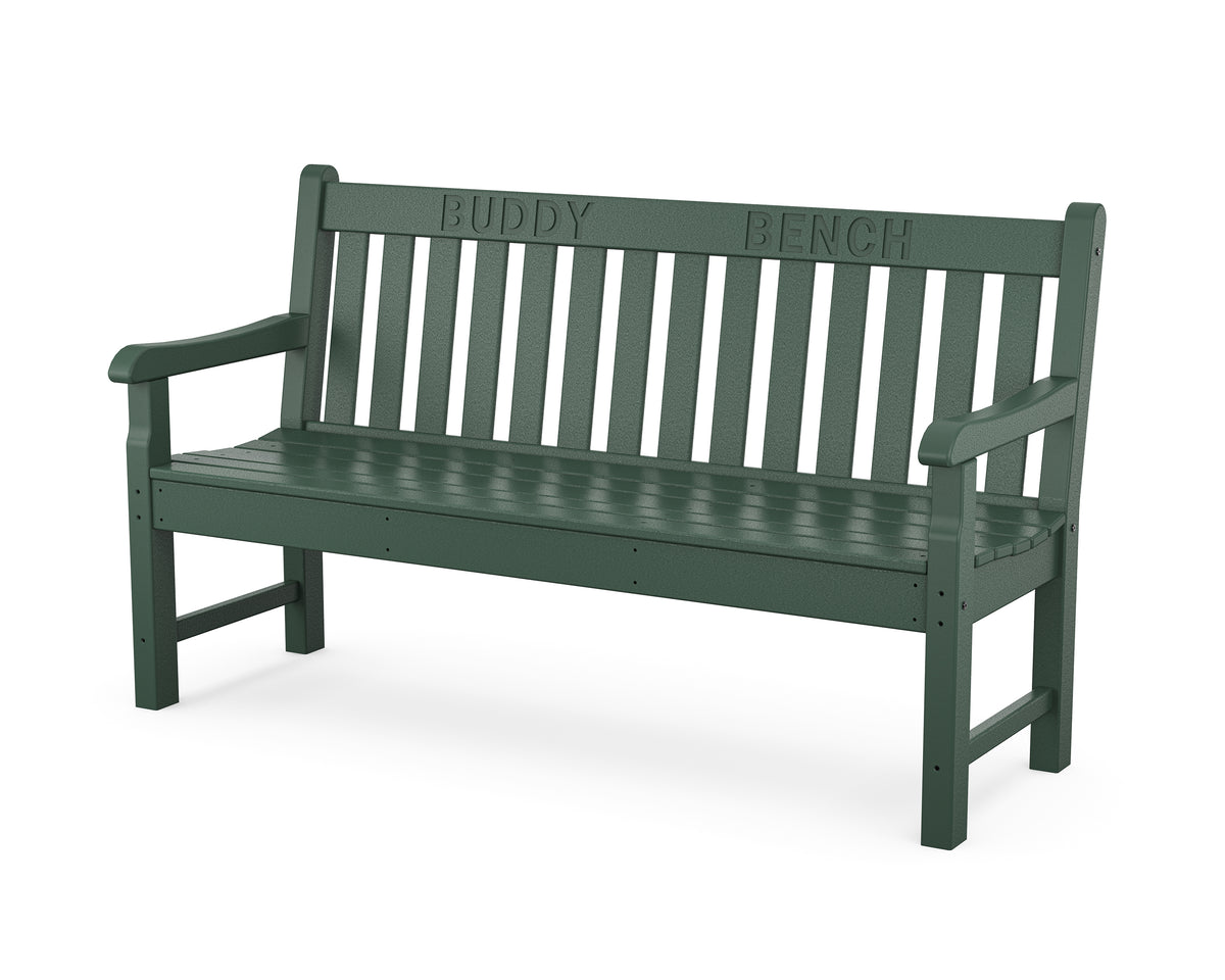 POLYWOOD 60" Buddy Bench in Green