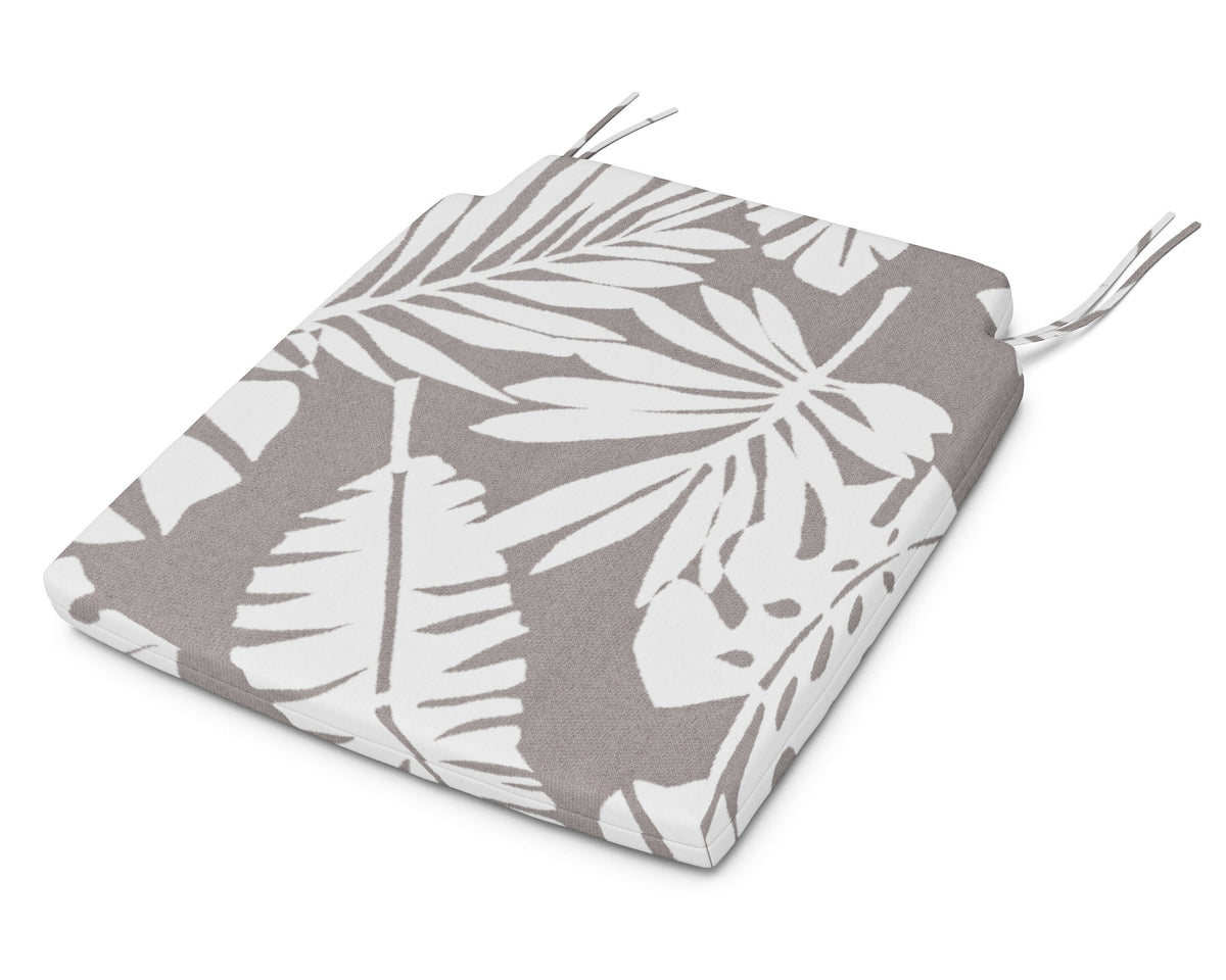 POLYWOOD Savannah Dining Seat Pad in Leaf Grey Mist