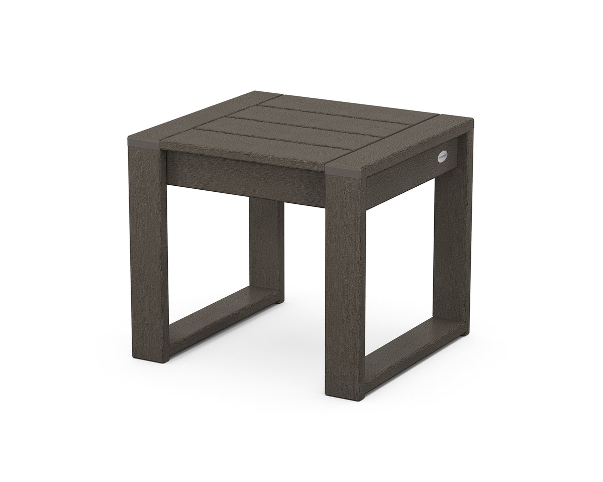 POLYWOOD EDGE End Table in Vintage Coffee