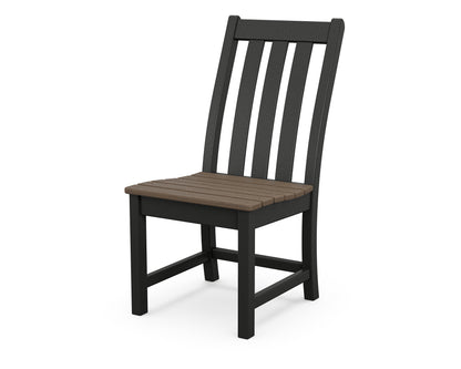 POLYWOOD Vineyard Dining Side Chair in Black / Kona