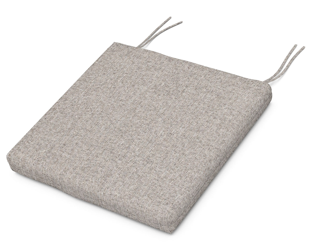 POLYWOOD Seat Cushion 17"D x 19"W x 2.5"H in Weathered Tweed