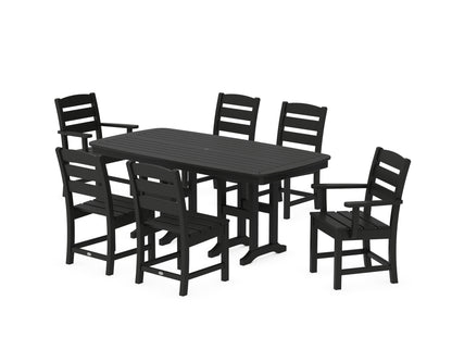POLYWOOD Lakeside 7-Piece Dining Set in Black
