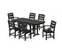 POLYWOOD Lakeside 7-Piece Dining Set in Black
