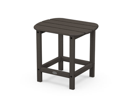 POLYWOOD South Beach 18" Side Table in Vintage Coffee