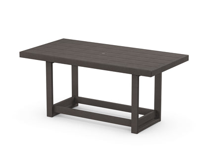 POLYWOOD EDGE 40" x 78" Counter Table in Vintage Coffee