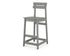 POLYWOOD Modern Studio Plaza Bar Chair in Slate Grey