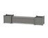 POLYWOOD 60" Vineyard Straight Planter Storage Bench Set - Large in Slate Grey