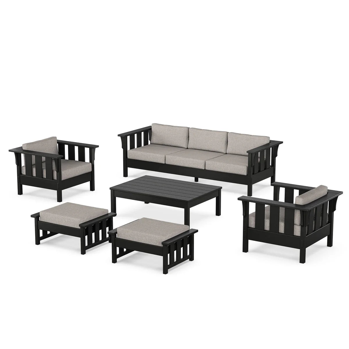 POLYWOOD Acadia 6-Piece Lounge Sofa Set