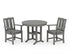 POLYWOOD Mission 3-Piece Farmhouse Dining Set in Slate Grey
