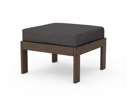 POLYWOOD Vineyard Modular Ottoman in Kona / Ash Charcoal