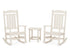POLYWOOD Presidential 3-Piece Rocking Chair Set with 18" South Beach Side Table in Sand