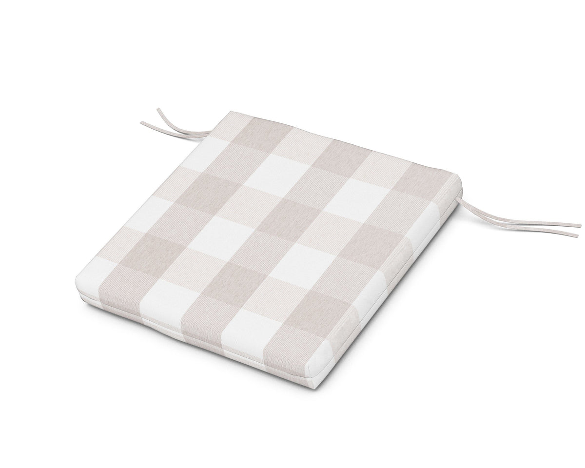 POLYWOOD AL300 Seat Pad in Buffalo Plaid Dune Burlap