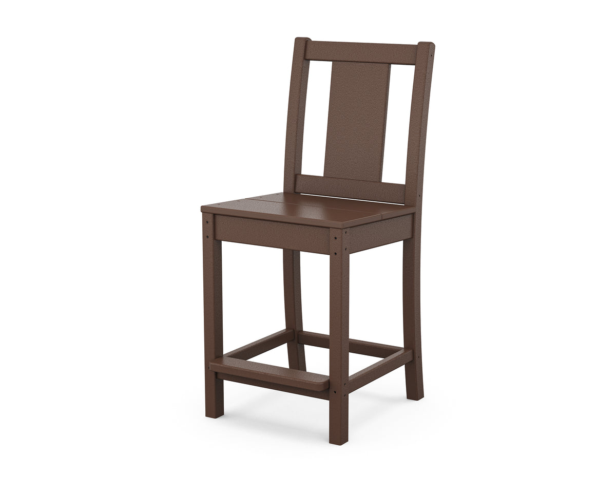 POLYWOOD Prairie Counter Side Chair in Mahogany