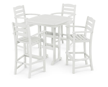 POLYWOOD La Casa Café 5-Piece Bar Set in White