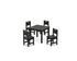 POLYWOOD Toddler 5-Piece Dining Set in Black