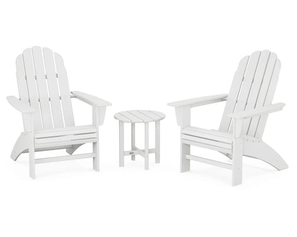 POLYWOOD Vineyard 3-Piece Curveback Adirondack Set