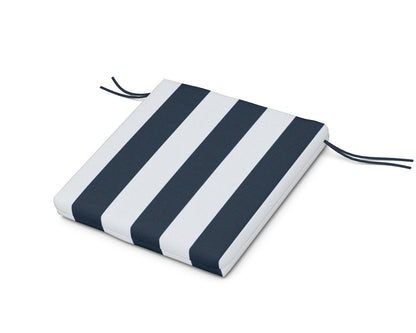 POLYWOOD AL300 Seat Pad in Cabana Stripe Marine Indigo