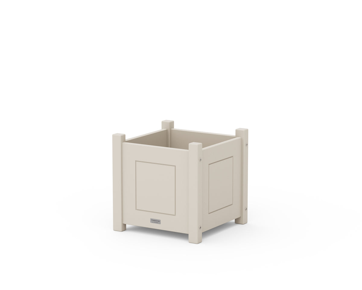 POLYWOOD Country Living Square Planter Box in Sand