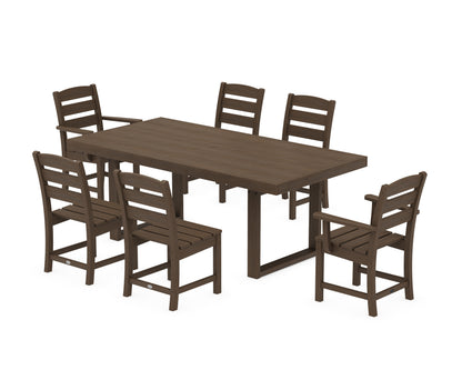 POLYWOOD Lakeside 7-Piece Dining Set - 39" x 78" Table in Kona